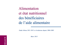 Alimentation et état nutritionnel des bénéficiaires de l'aide alimentaire. Etude Abena 2011-2012 et évolutions depuis 2004-2005