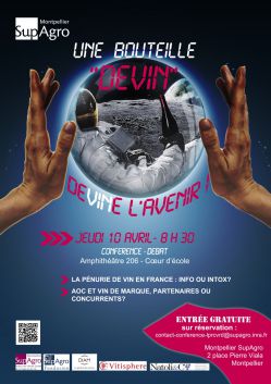 Affiche "une bouteille devin"